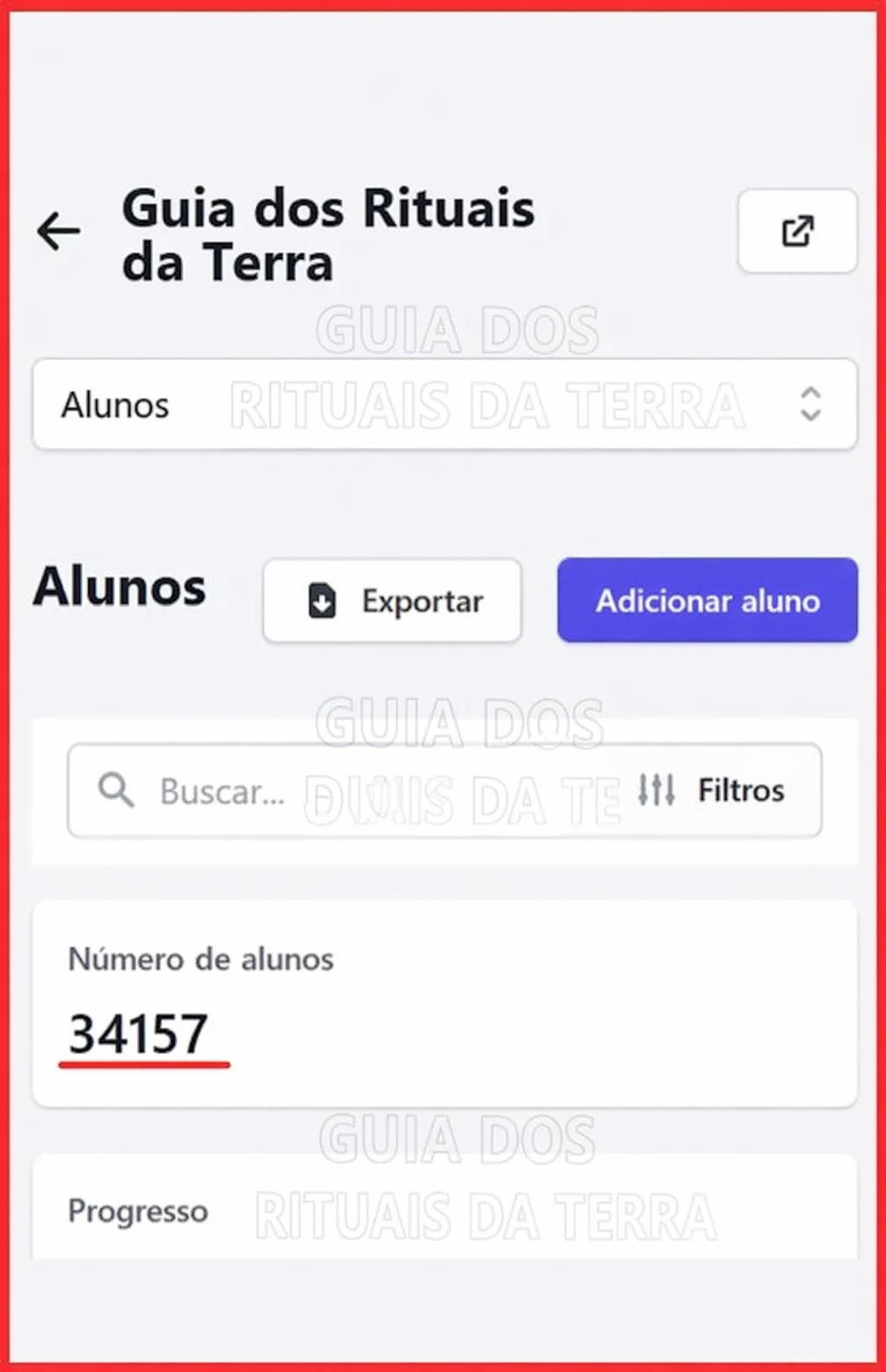 Depoimento 1 de aluno do Guia dos Rituais