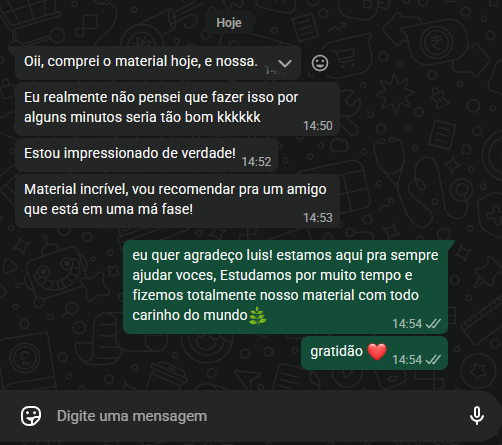 Depoimento 2 de aluno do Guia dos Rituais